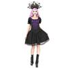Sinister - 1180 Robe courte - Noir/Violet Product image